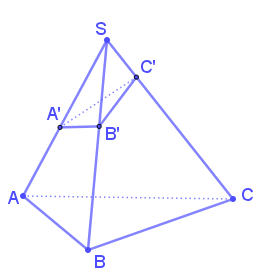 Tỉ số thể tích hình chóp tam giác