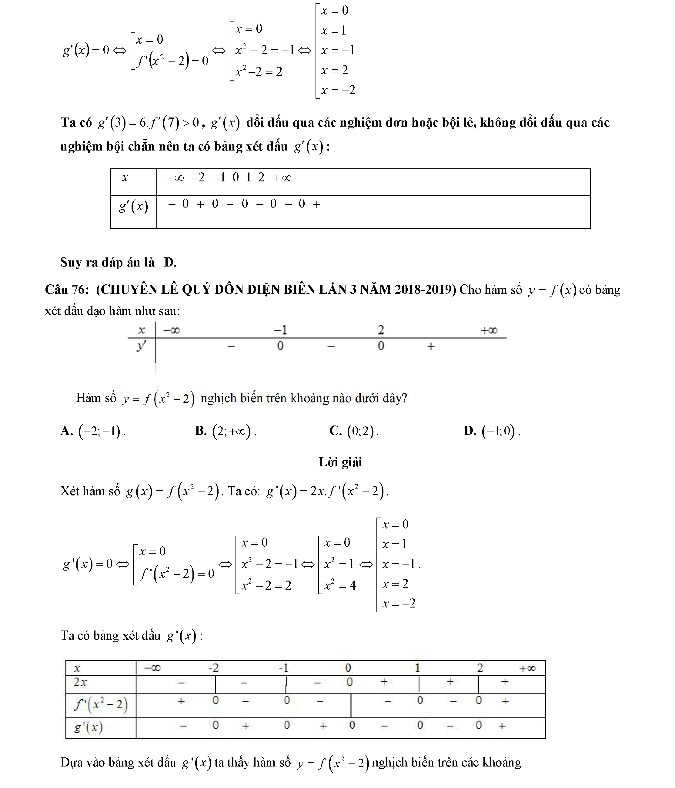 Các dạng toán về tính đơn điệu của hàm số 51