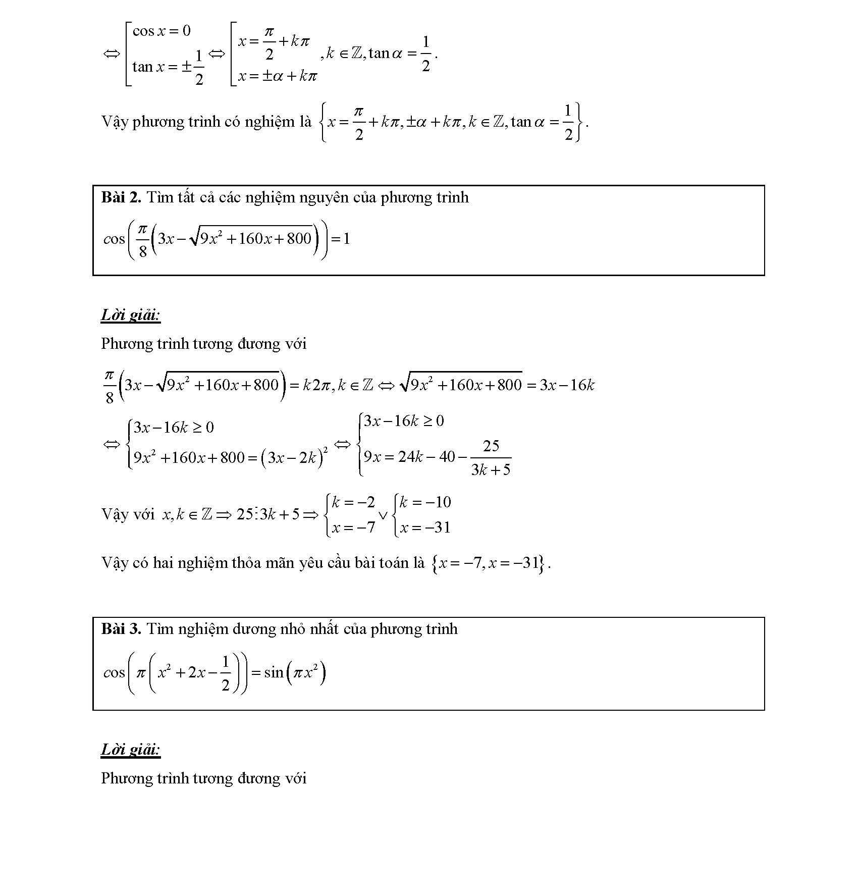 Chuyên đề phương trình lượng giác 2