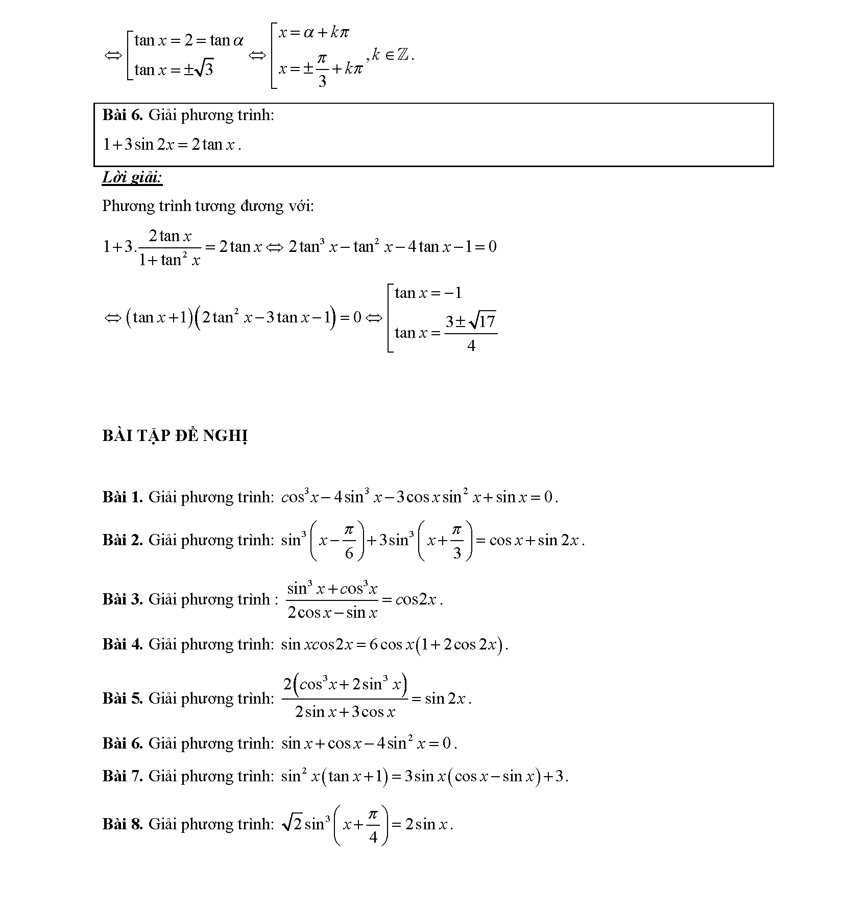 Chuyên đề phương trình lượng giác 23