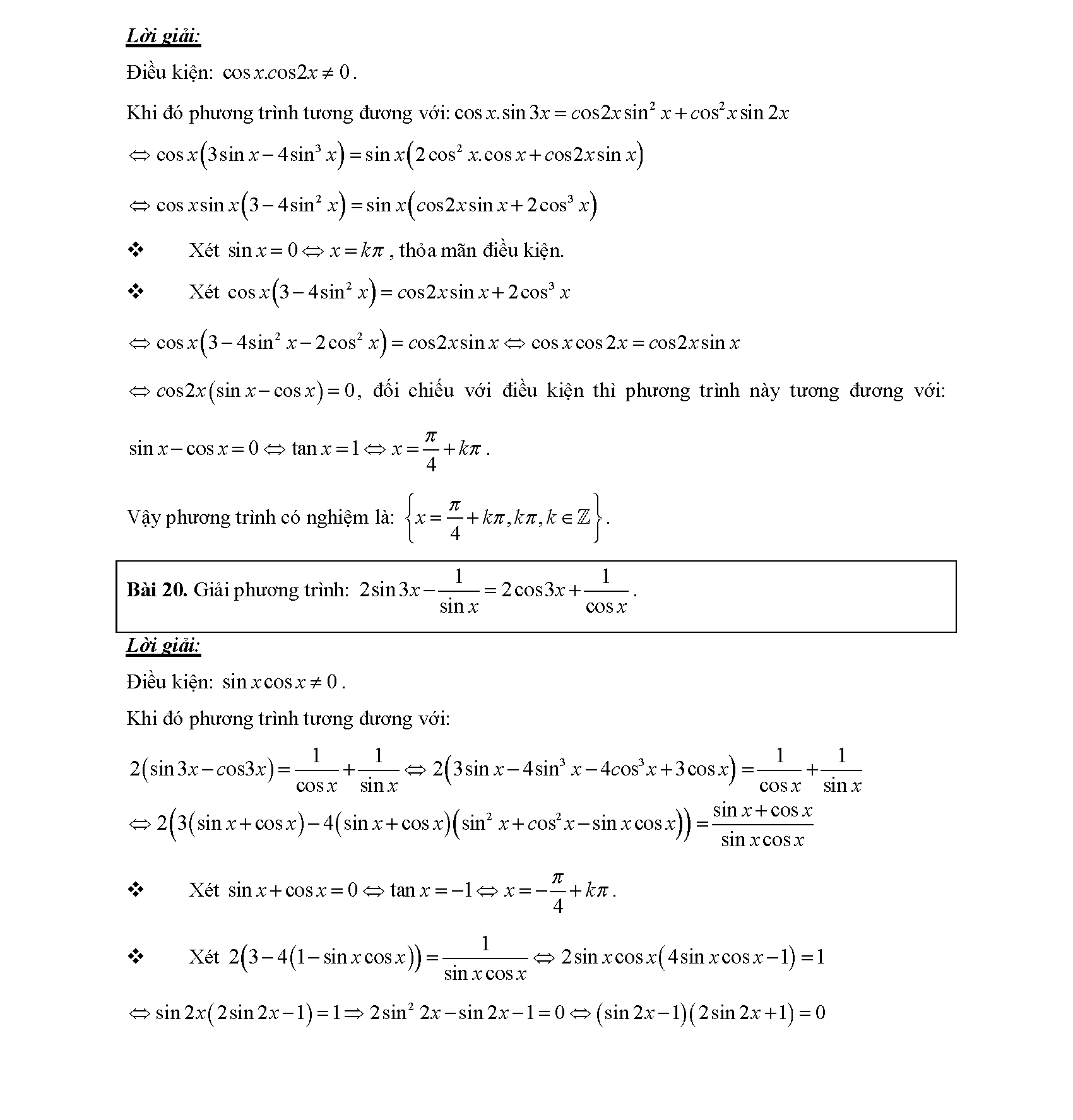 Chuyên đề phương trình lượng giác 33