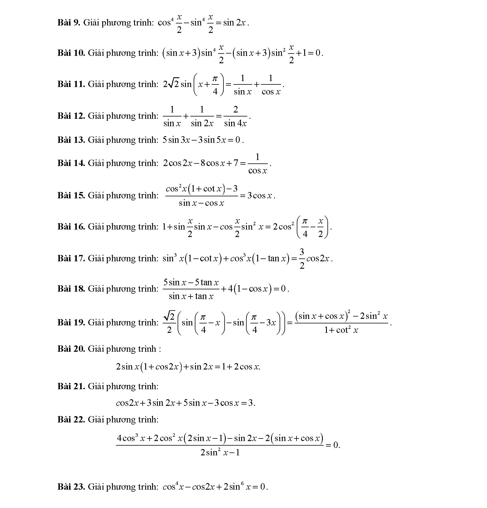 Chuyên đề phương trình lượng giác 37