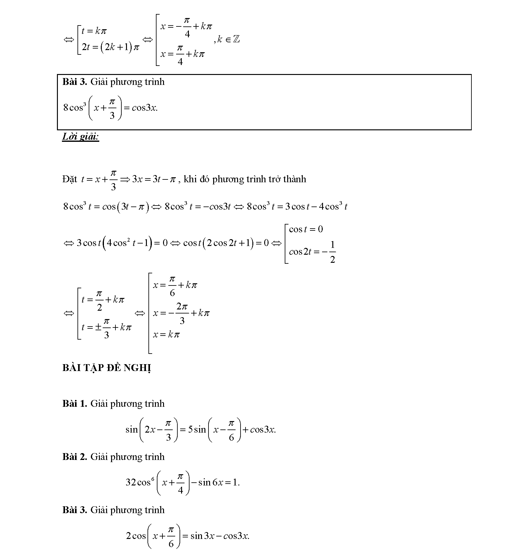 Chuyên đề phương trình lượng giác 40