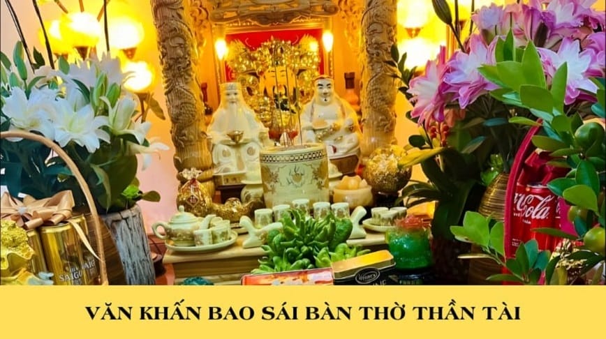 Bao sái bàn thờ Thần Tài là gì