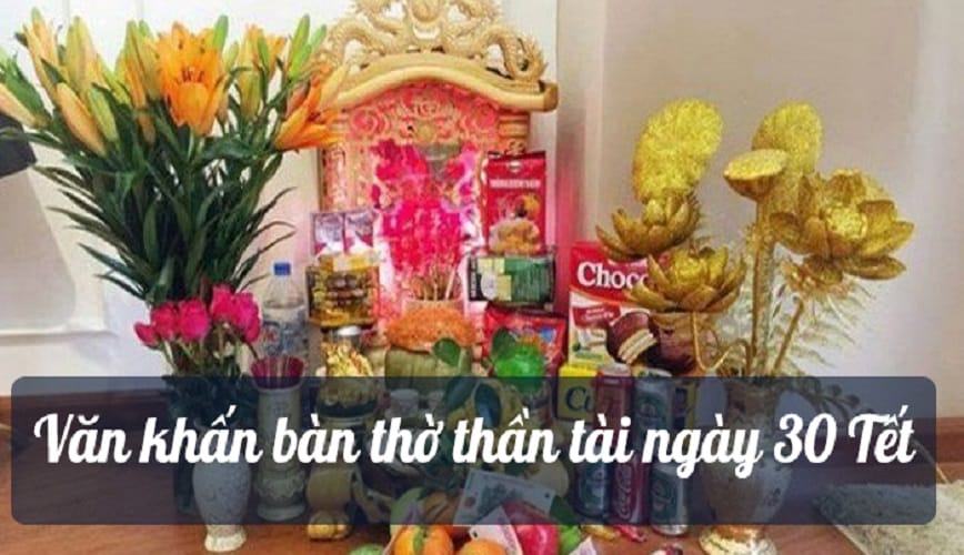 Thời gian cúng Thần Tài đẹp nhất trong ngày 30 tết