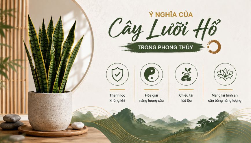 Ý nghĩa tổng quan của cây lưỡi hổ trong phong thủy