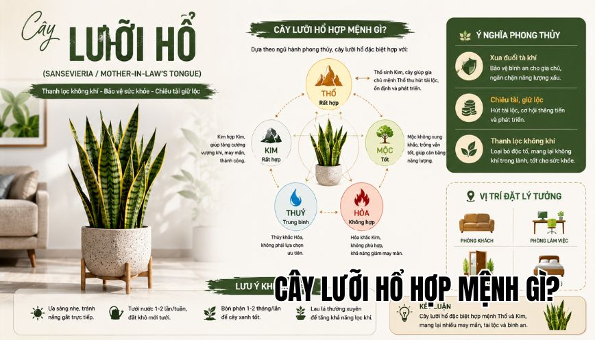 cây lưỡi hổ hợp mệnh gì