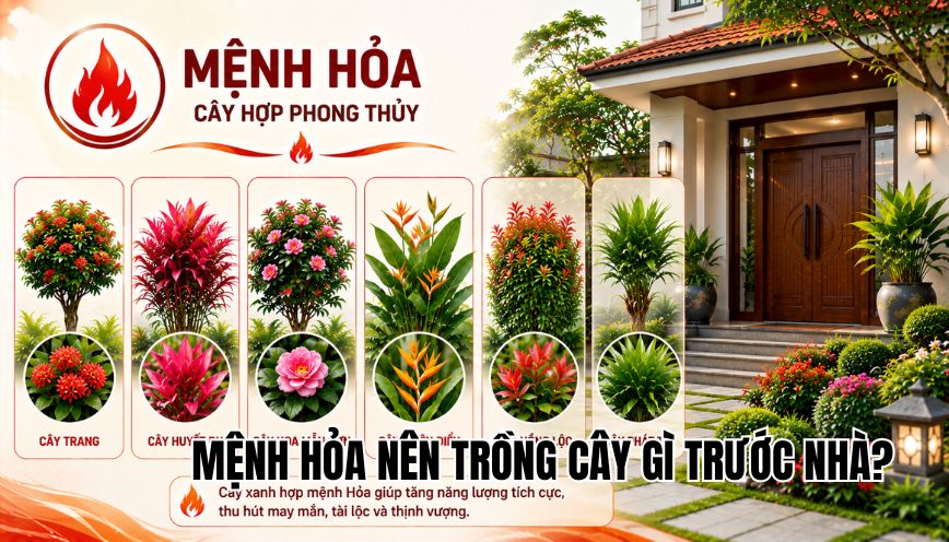 mệnh hỏa nên trồng cây gì trước nhà