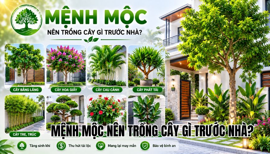 Mệnh Mộc nên trồng cây gì trước nhà?